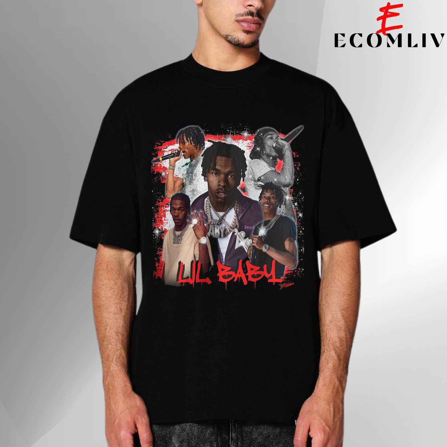 Lil Baby T-Shirt, Hip Hop Music Shirt, Rap Lover Gift Streetwear Concert Apparel Lil Baby Wham Tour